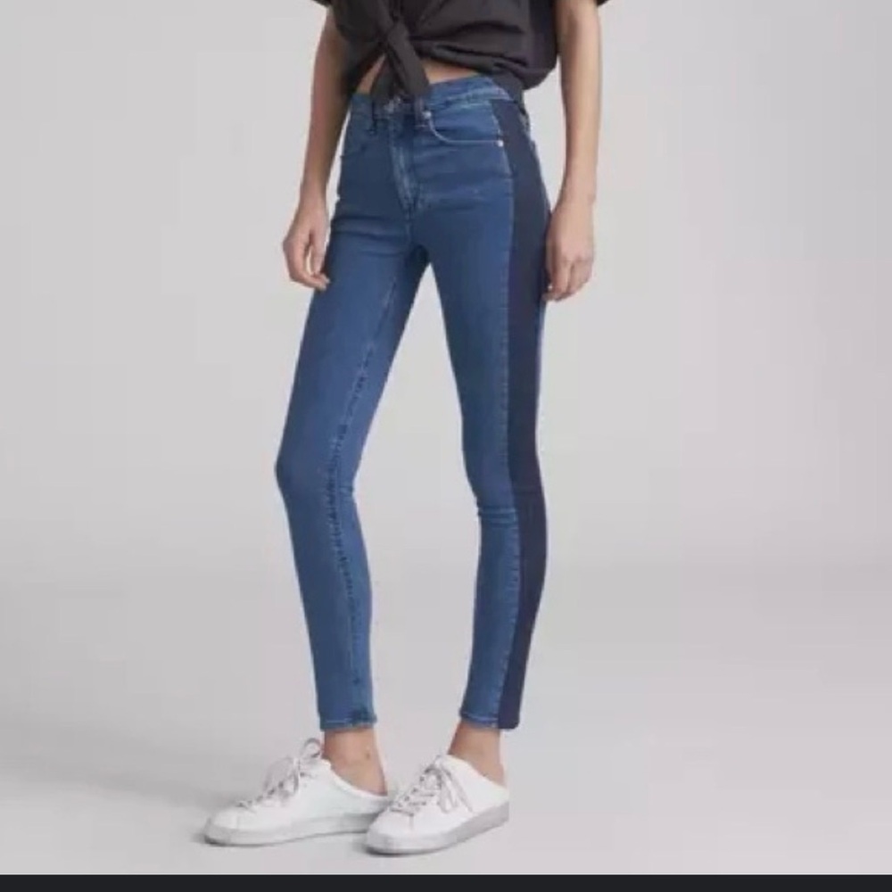 Express  Two-Tone Blue Jeans